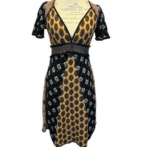 Anthropologie - Moth - Wool Blend Knot - Hullaballo Sweater Dress - Small